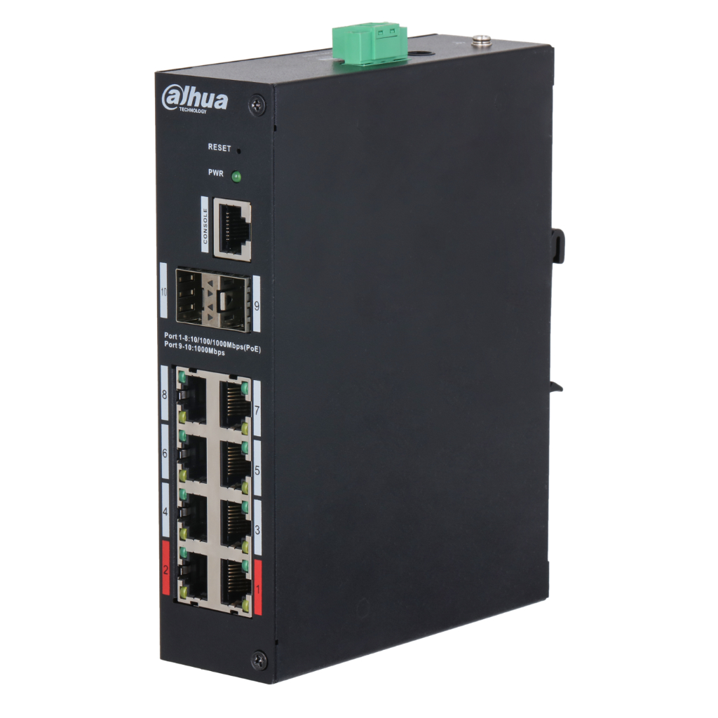 Switch Hardened PoE 8 puertos Gigabit +2SFP Gigabit 110W Manejable Layer2