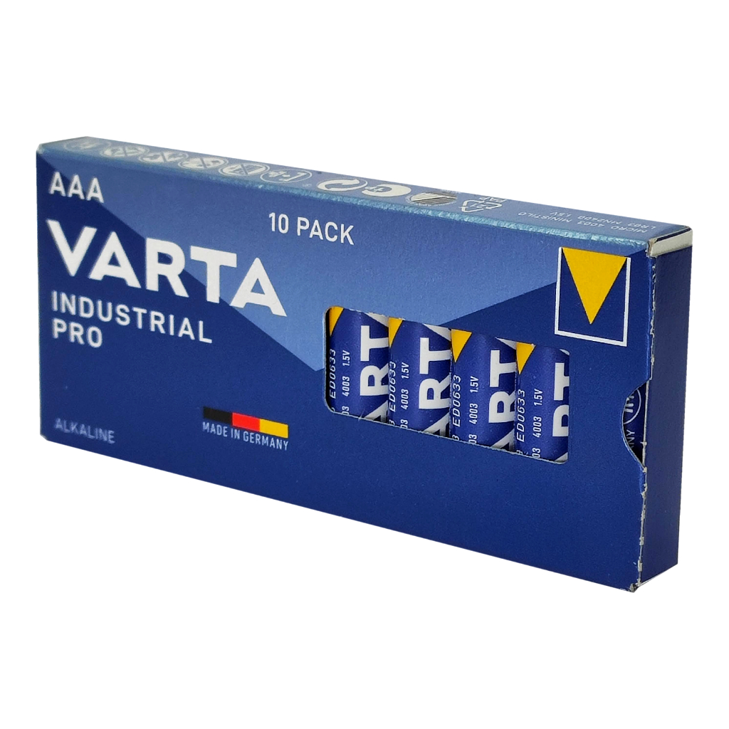 Pila Alcalina VARTA AAA LR03 Caja de 10 Unidades