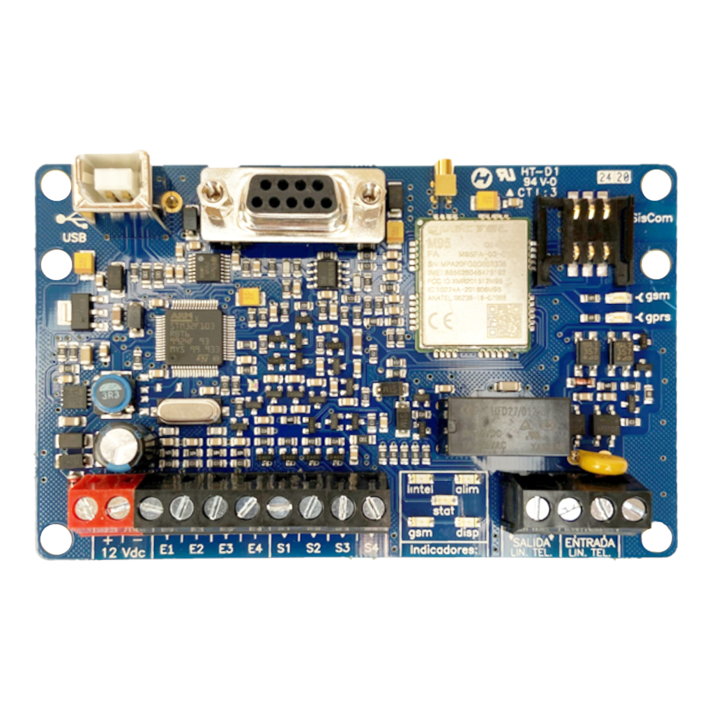 Transmisor de alarmas universal GSM-GPRS. Alimentación a 12V. Incluye antena