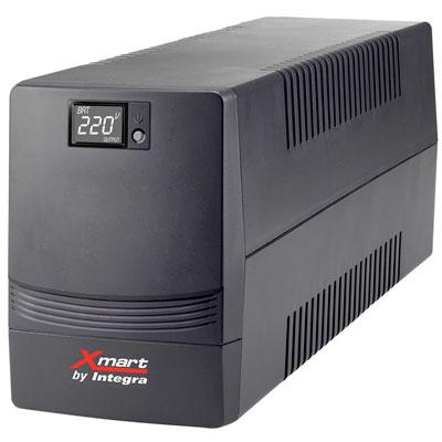 1100VA UPS monophasé interactif avec écran LCD 230V 4 USB RJ45 Schuko