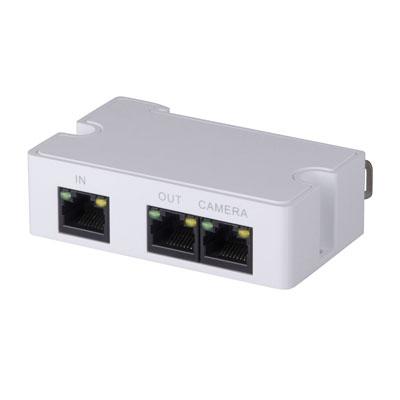 Répéteur POE + LAN 1 port 802.3af / at avec sortie locale, max 2 unités en cascade