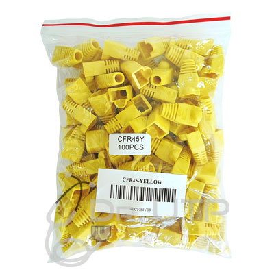 Capuchon Color Amarillo para Conector RJ45 en Bolsa 100 unidades