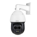 Domo PTZ Híbrido IP Térmico AI 256*192 7mm + 2M 8mm IP66 12V PoE+ AUDIO E/S