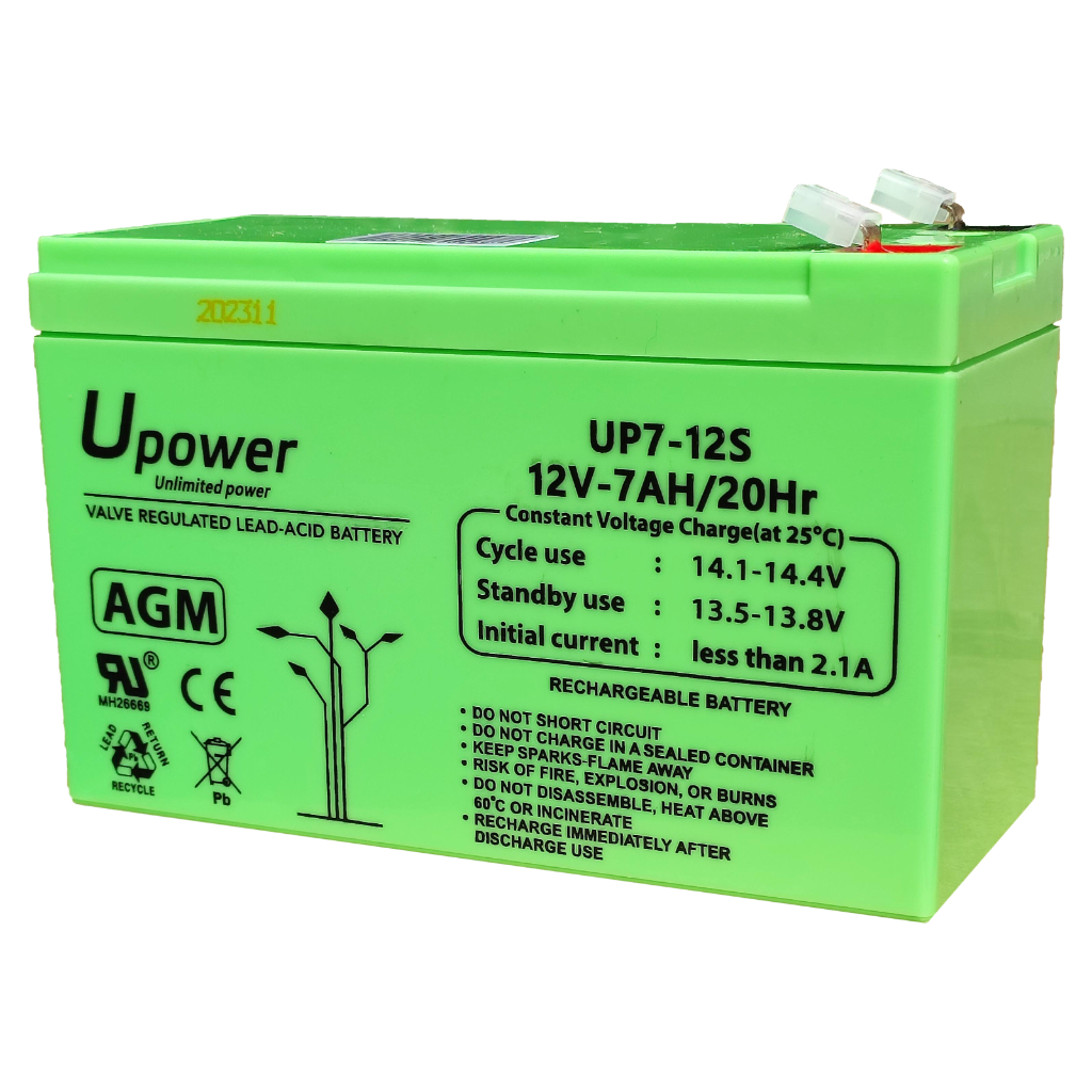 [BAT-12V7Ah] Batería de plomo AGM 12V-7Ah