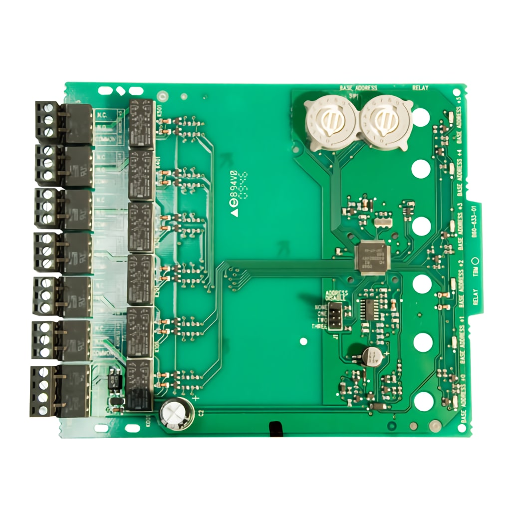 [NFXI-RM6] Módulo de control direccionable con 6 salidas en forma relé NA/NC. Protocolos CLIP y OPAL