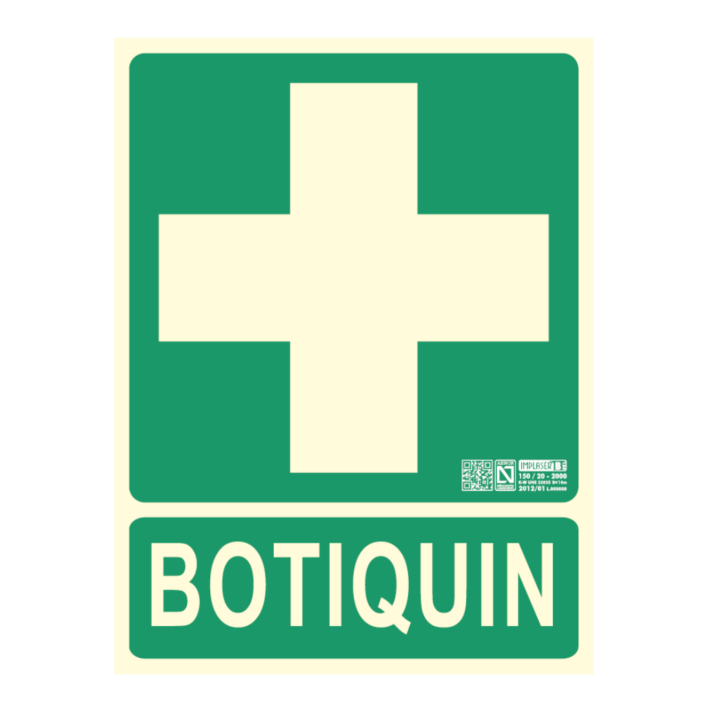 [EV225N] Señal botiquín 29,7x22,4cm