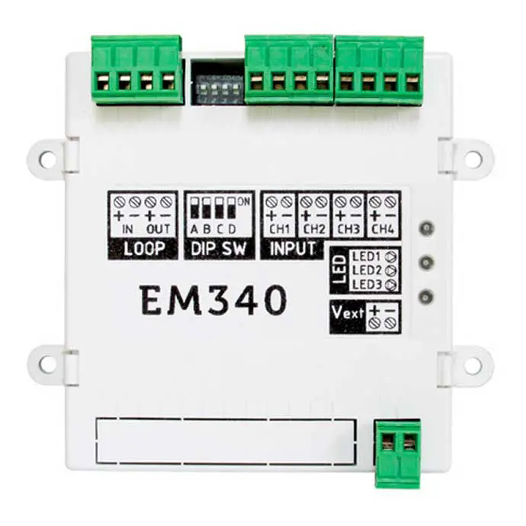 [EM340] Módulo analógico direccionable con 4 entradas supervisadas