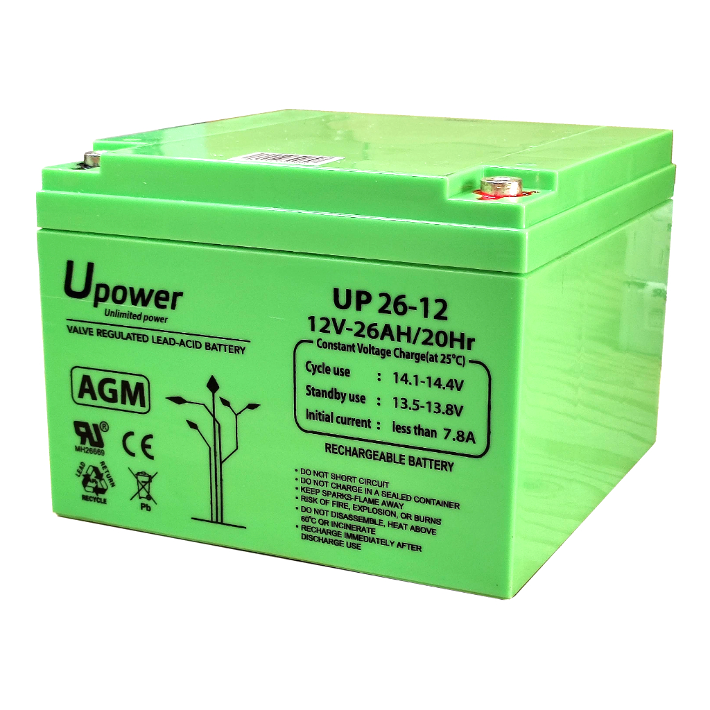 [BAT-12V26Ah] Batería de plomo AGM 12V-26Ah