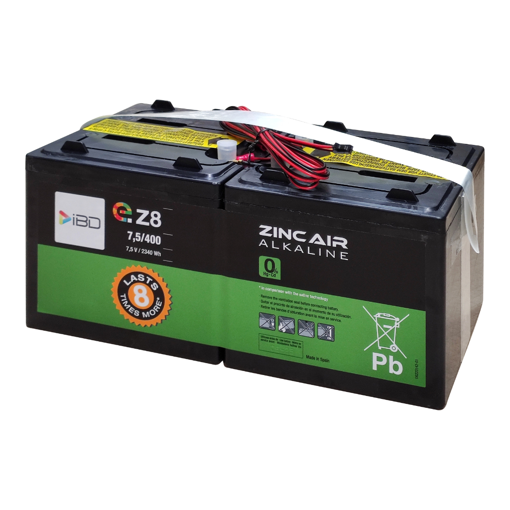 [BAT-7.5V400Ah-eZ8] Batería de Zinc-Aire 7.5V-400Ah eZ8