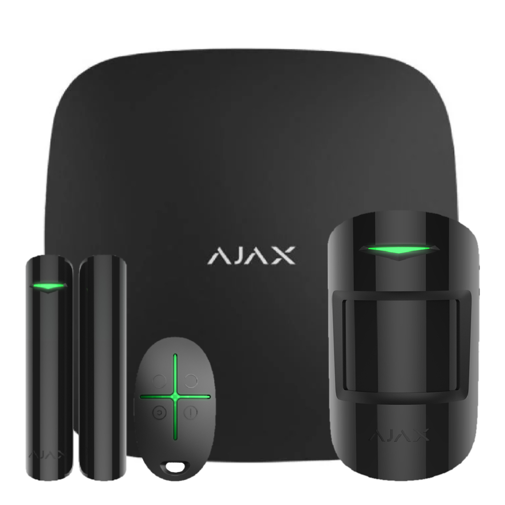 [STARTERKIT-BL] Ajax StarterKit Negro. Hub + MotionProtect + DoorProtect + SpaceControl