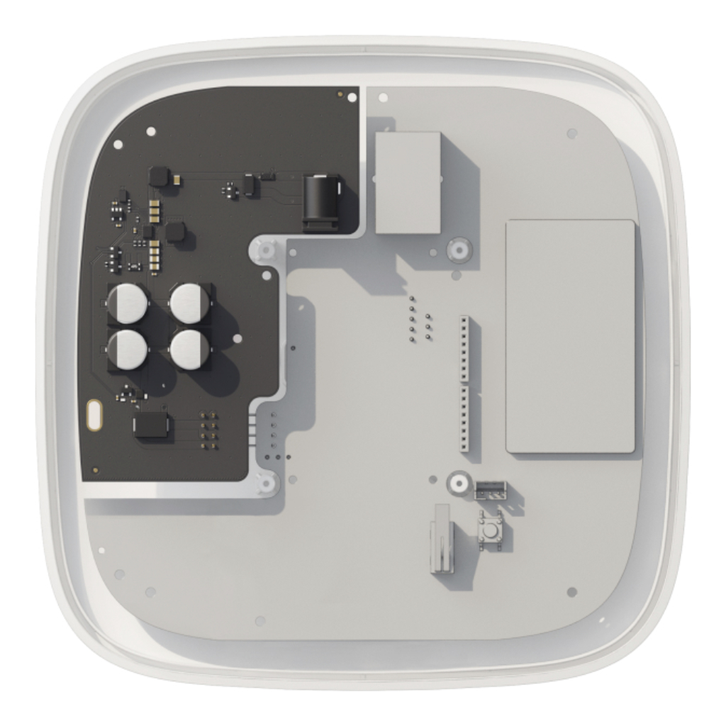 [HUB2-2G+6V-PSU-WH] Ajax Hub 2 2G + 6V PSU. Central inalámbrica 2G (2 tarjetas SIM). Color blanco