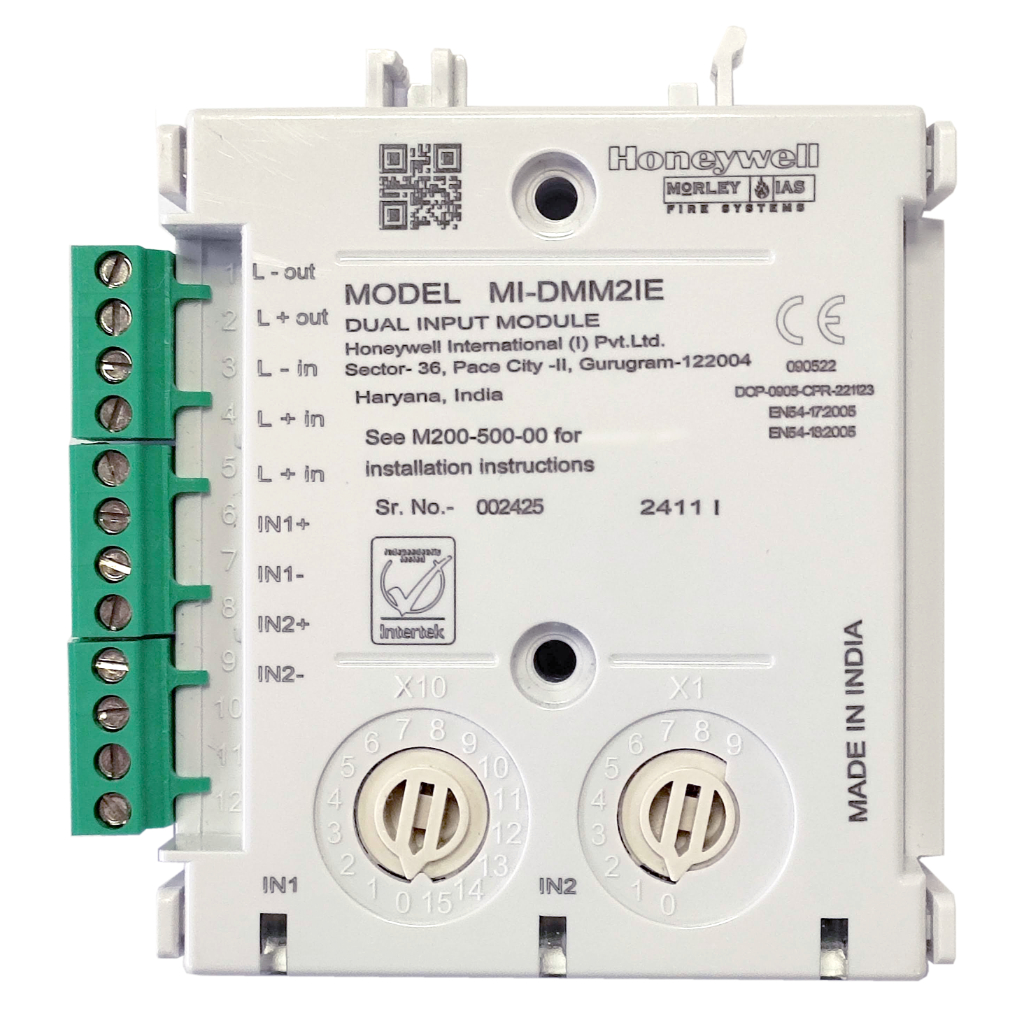 [MI/D2ICMOE] Módulo analogico de 2 entradas supervisadas y 1 salida de relé, protocolo HMI