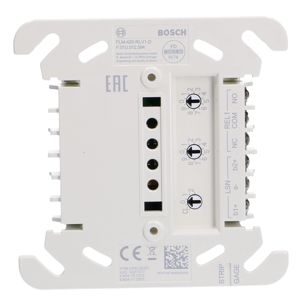 [FLM-420-RLV1-D] Módulo analógico de una salida de relé para montaje en carril DIN con adaptador