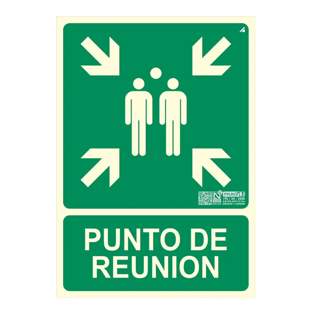 [EV310N-A4] Señal punto de reunión 29,7x21cm