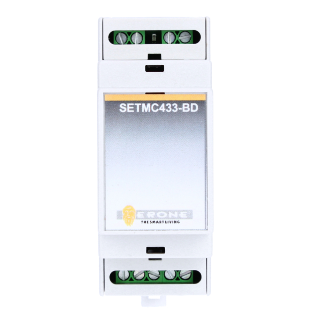 [SETMC433BD] Transmisor RF para montaje en carril DIN. 4 canales