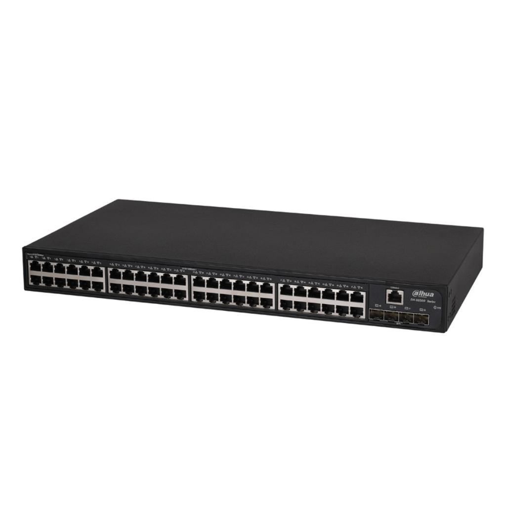 [S5500-48GT4XF-E-V2] Switch 48 puertos Gigabit + 4 Uplink SFP+ 10Gbps 55W Manejable Layer3