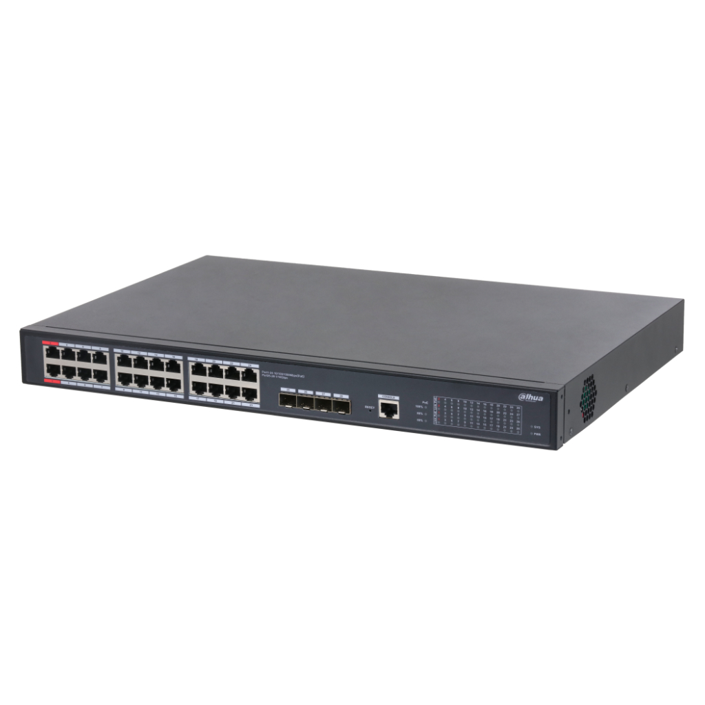 [S5428-24GT4XF-360] Switch 24 puertos Gigabit + 4 Uplink Gigabit SFP+ 10Gbps 360W Manejable en Cloud Layer2