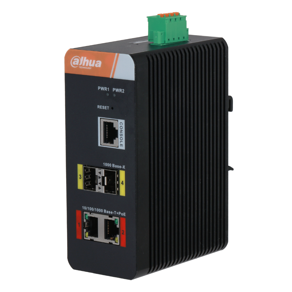 [IS4204-2GT-120] Switch PoE 2.0 Industrial 2 puertos Gigabit + 2SFP Uplink Gigabit 120W Manejable Layer2