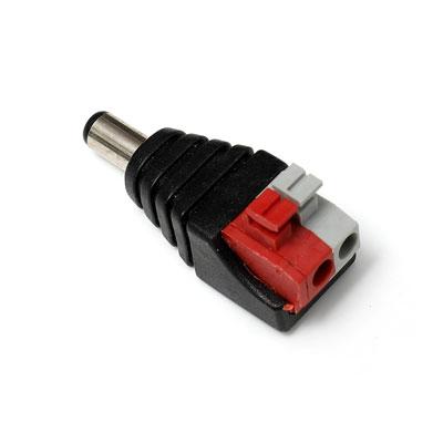 [DCJACK+P-M] Male power jack to push-pin terminal