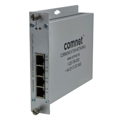 [CNFE4SMS] Commutateur autogéré, bloc d'alimentation 4 ports 10 / 100TX RJ45 inclus