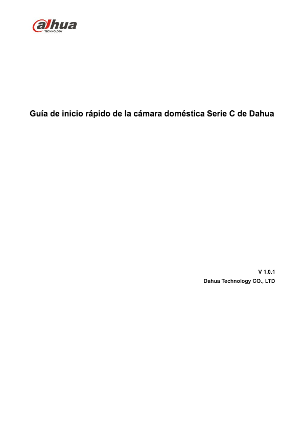 Guía rápida cámaras Cube IP serie C Versión: 1.0.1