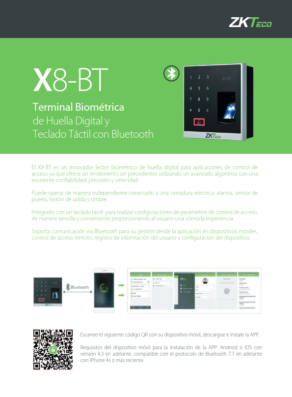 LC-X8SB-BT-1 - Ficha Técnica ZKTeco