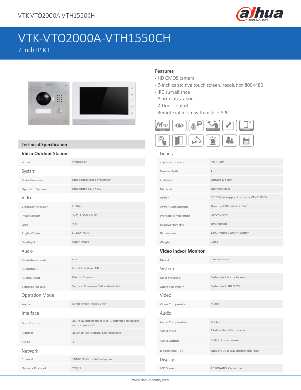 KITVP-IP-(INS)-(SUP) - Ficha Técnica Dahua