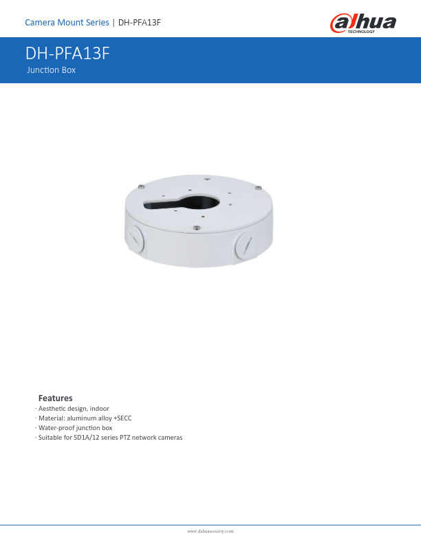 PFA13F - Ficha Técnica Dahua