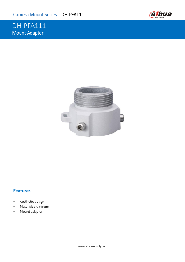 PFA111 - Ficha Técnica Dahua