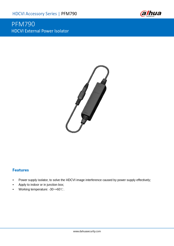 PFM790 - Ficha Técnica Dahua