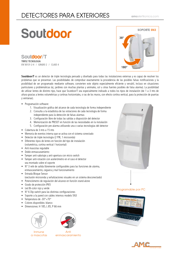 SOUTDOOR-T - Ficha Técnica AMC