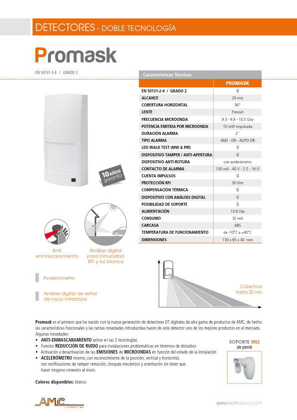 PROMASK - Ficha Técnica AMC