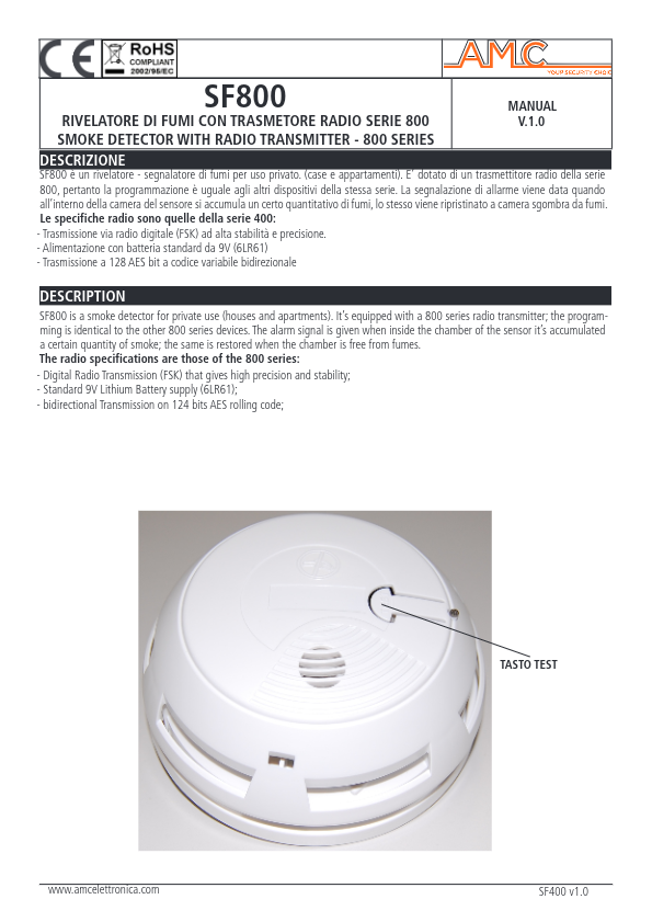 SF800 - Ficha Técnica AMC