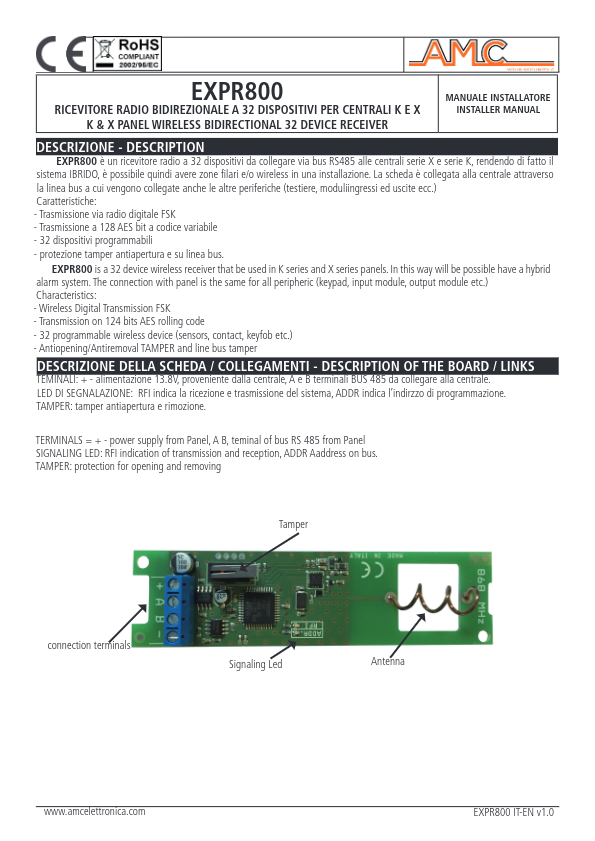 EXPR800 - Ficha Técnica AMC