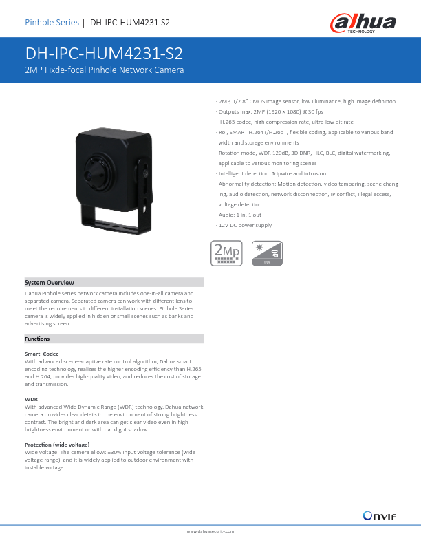 IPC-HUM4231-S2 - Ficha Técnica Dahua