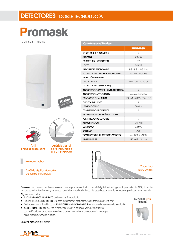 Ficha Técnica PROMASK