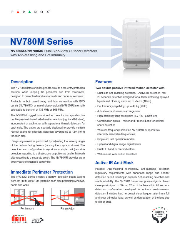 NV780MX - Ficha Técnica Paradox