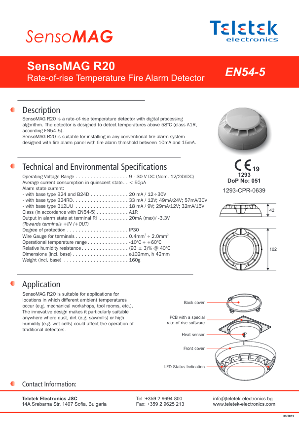SENSOMAG-R20 - Ficha Técnica Teletek