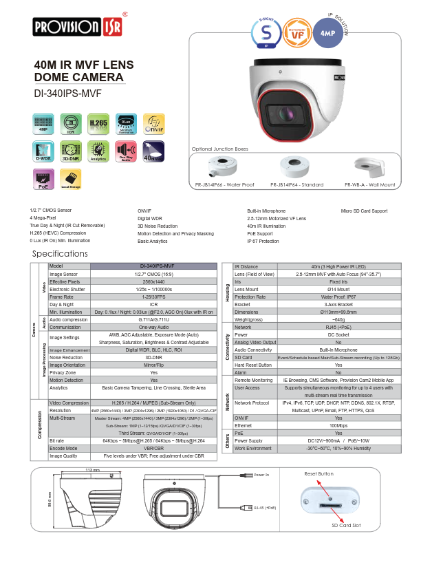 DI-340IPS-MVF - Ficha Técnica Provision