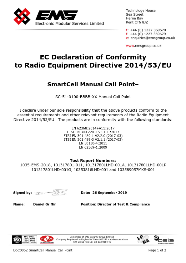 SC-51-0100-0001-99 - Certificado CE