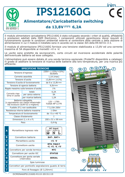 IPS12160G - Manual de Instalación