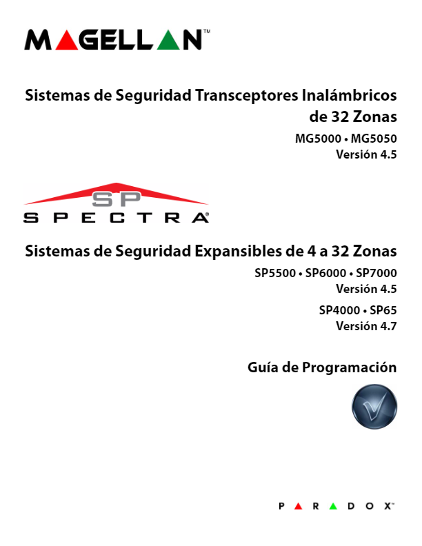 MG50xx - Guía de Programación