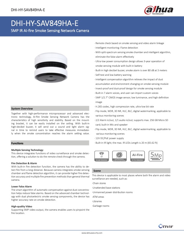 HY-SAV849HA-E  - Ficha Técnica Dahua