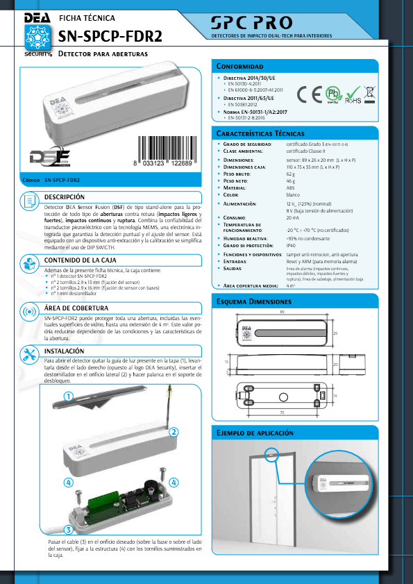 SN-SPCP-FDR2 - Ficha Técnica DEA Security