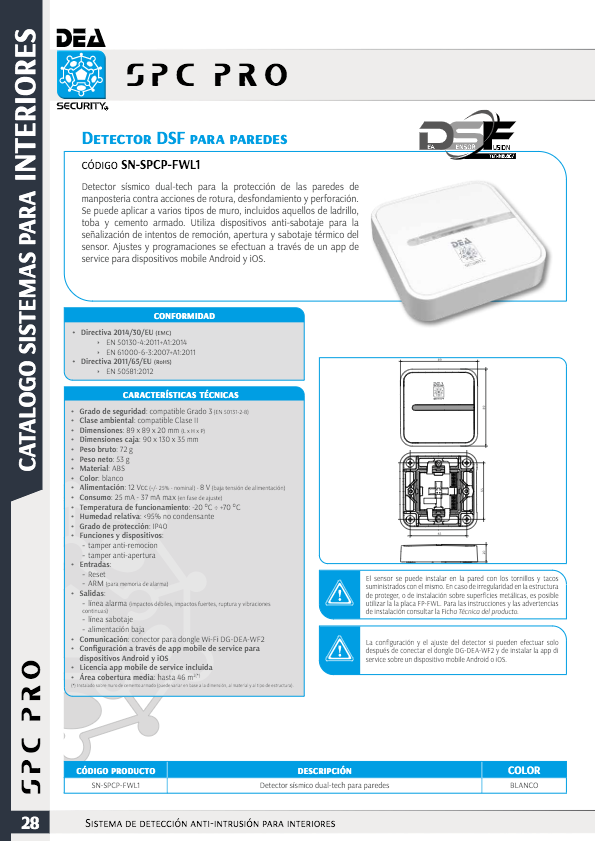 SN-SPCP-FWL1 - Ficha Técnica DEA Security